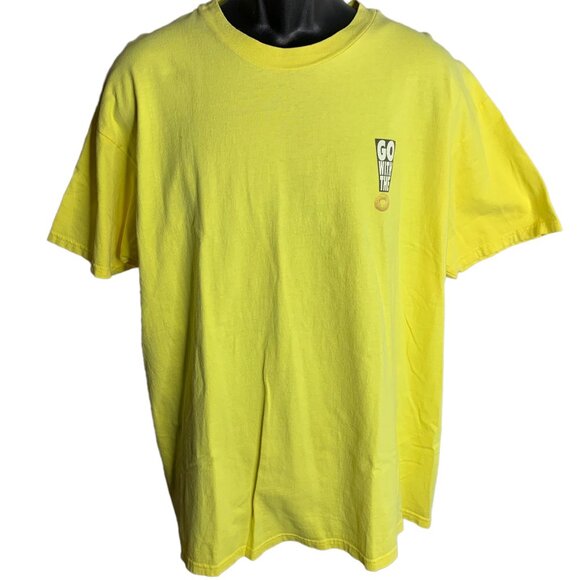Cheerios Cereal Crewneck Snack T Shirt XL Yellow Graphic Short Sleeve Go With O - Picture 3 of 7